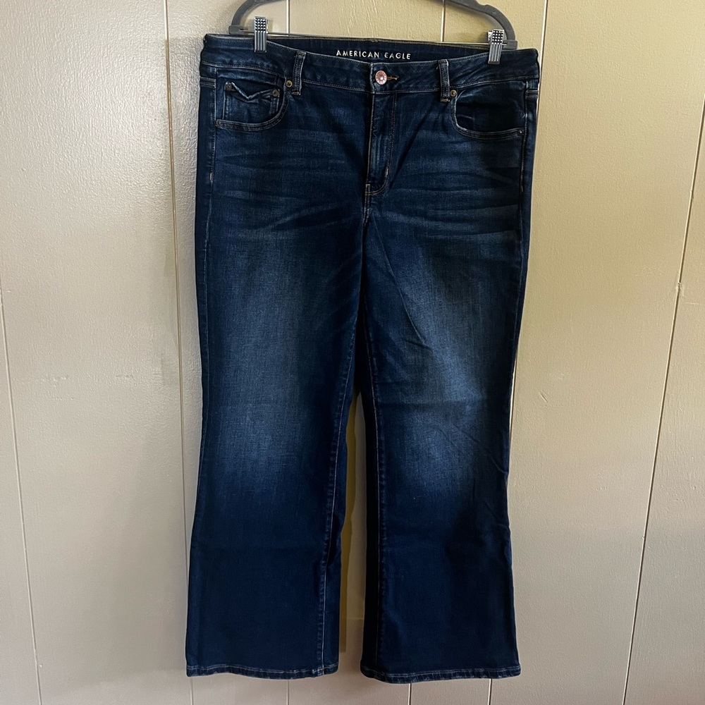 American Eagle Outfitters Women's Deep Indigo Bootcut Jeans